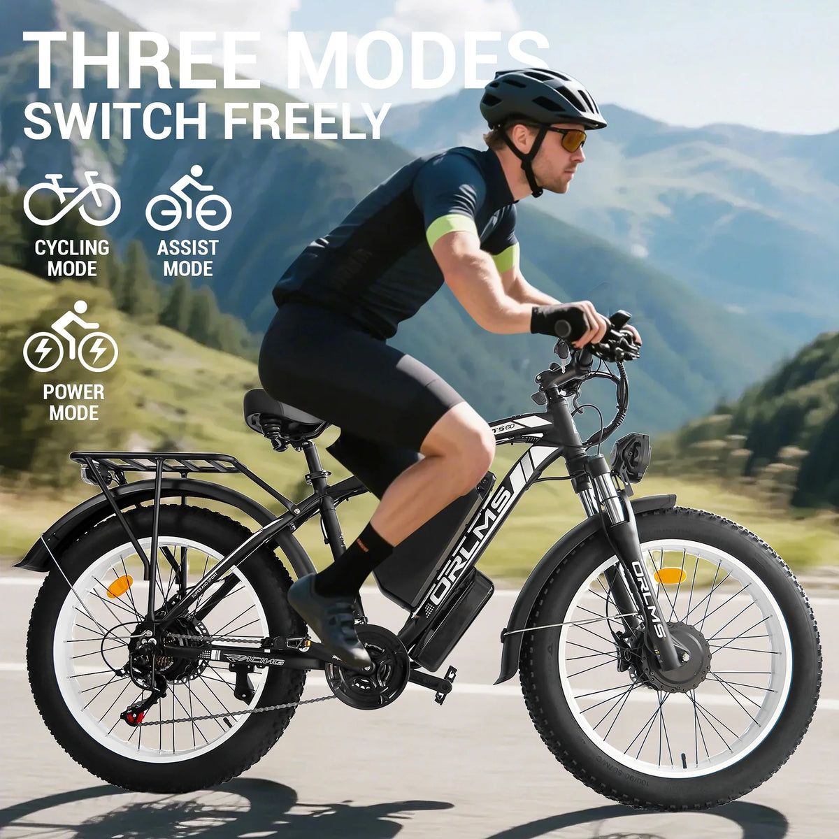 (US in Stock) 5000W Peak Dual Motor Electric Bike for Adults, 60V 25AH Removable Battery Ebike - Product image 18