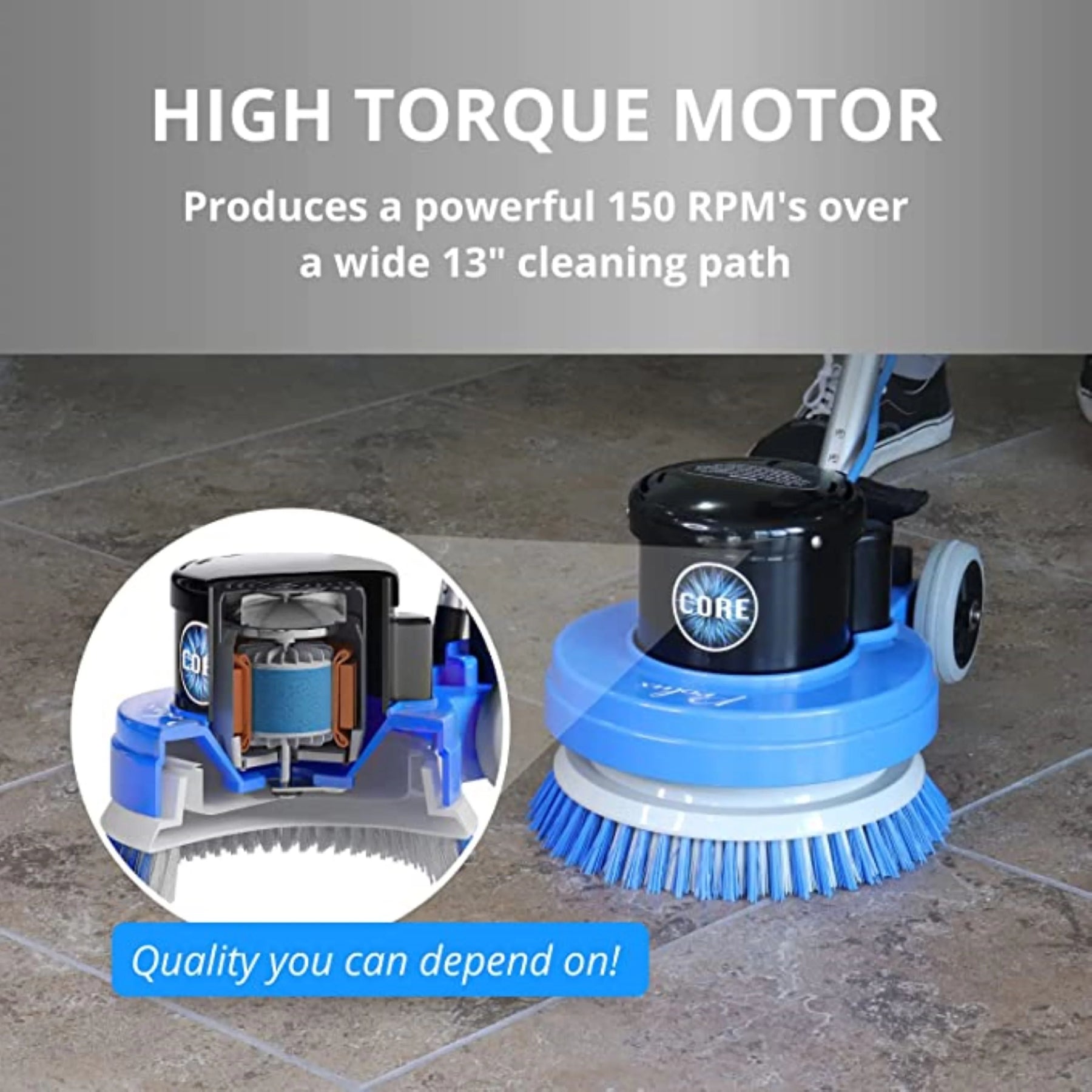 Prolux Core Heavy Duty Commercial Floor Polisher Buffer Scrubber Machine and 5 Pads - Product image 4