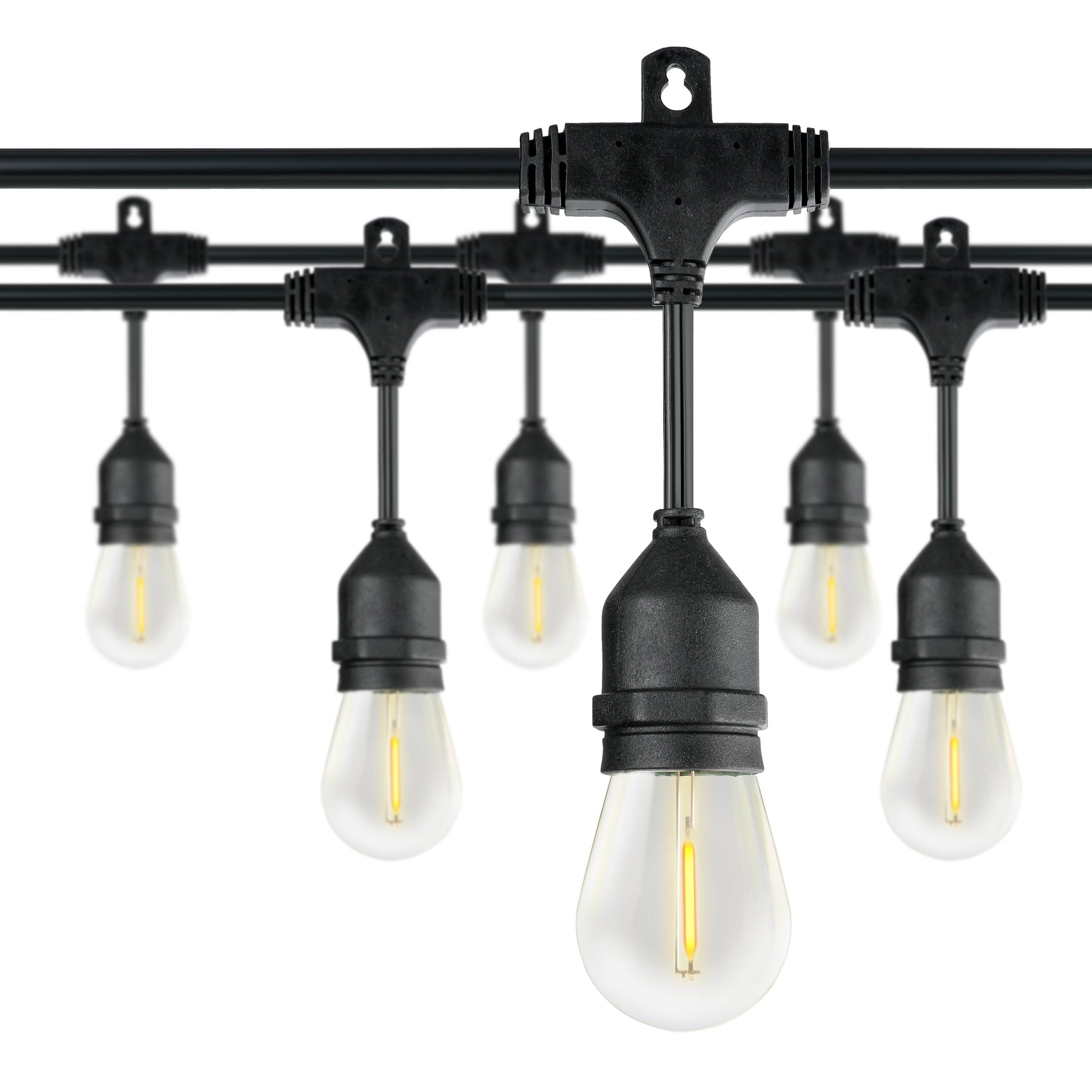Honeywell LED Outdoor String Lights, 24 ft. Warm White Patio dcor Light, 8 Bulb Vintage Style Lighting - Product image 1
