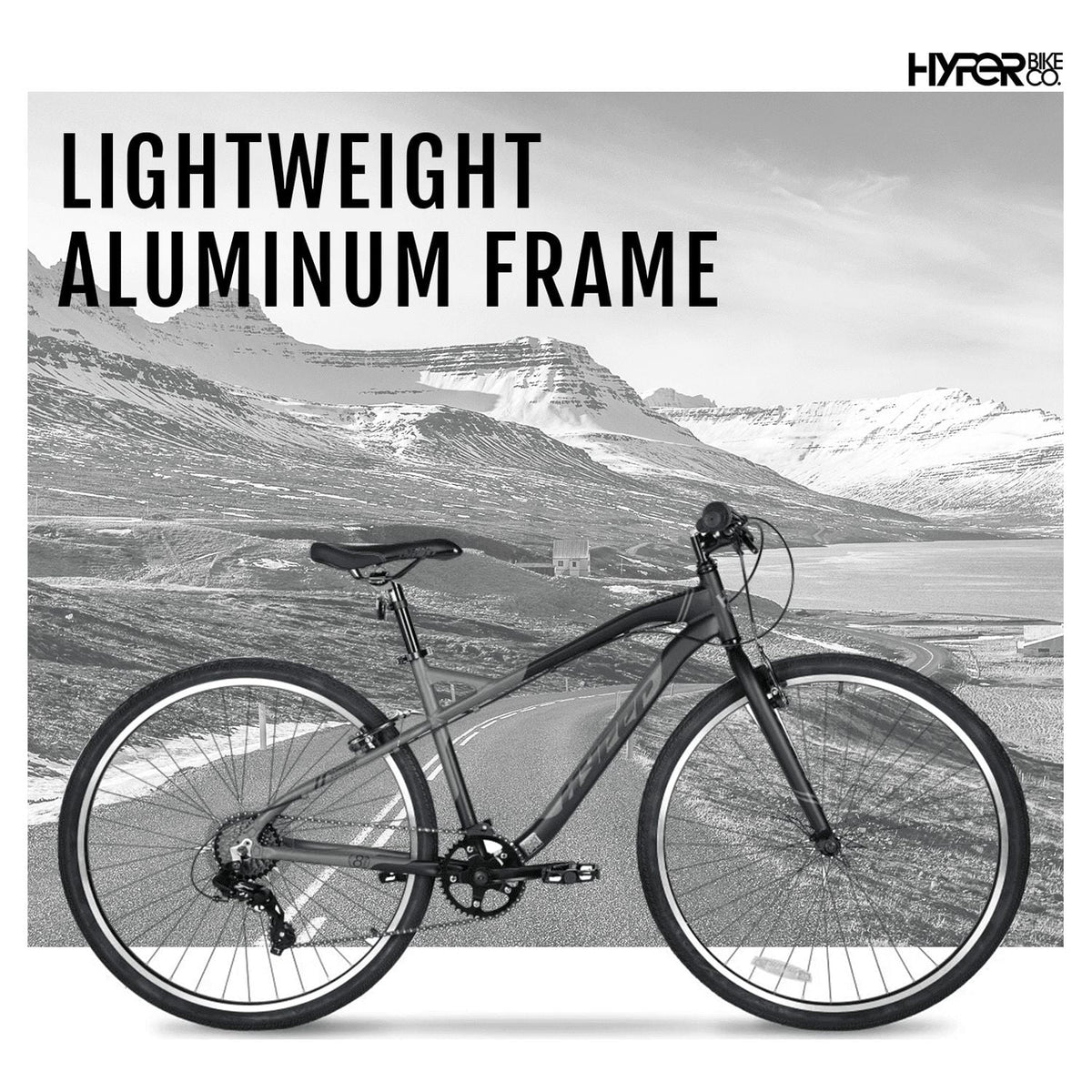 700c Hyper Bicycles Urban Bike for Adults, Gray, Character Group: Urban - Product image 3