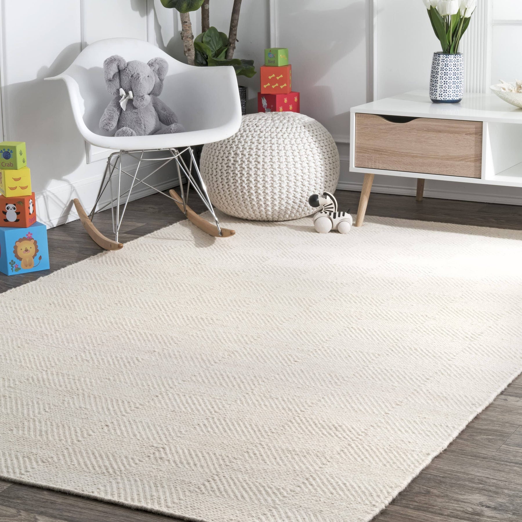 nuLOOM Ago Cream 5' x 8' Area Rug - Product image 1