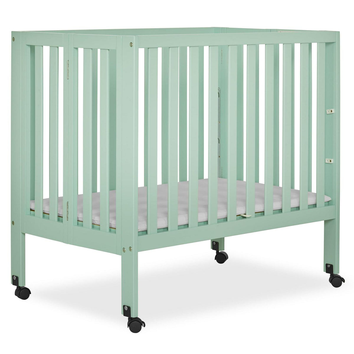 Dream on Me Jett Non - Full Size Folding Crib I Removable Wheels I Modern Nursey I Adjustable Mattress - Product image 11