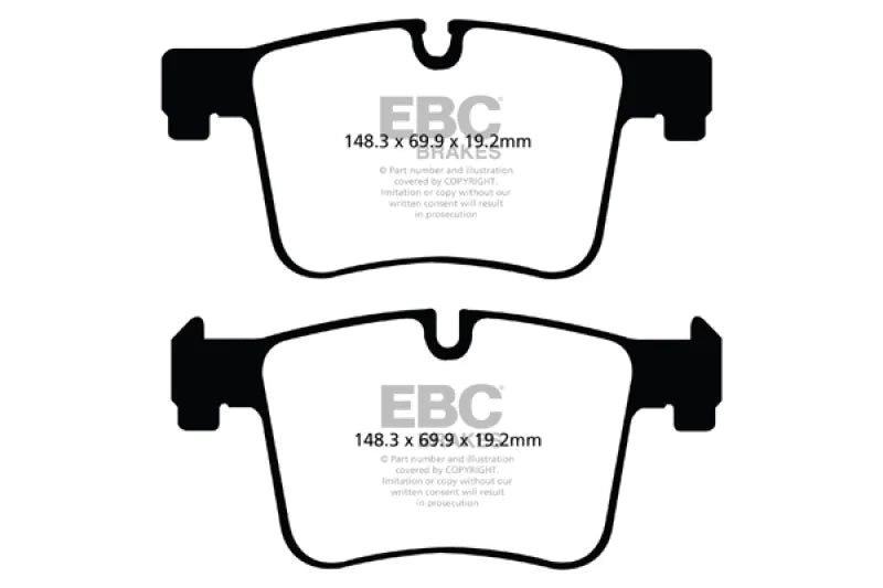 EBC Ultimax2 Low Dust Street - Front Ultimax 2 Pad PN UD1561