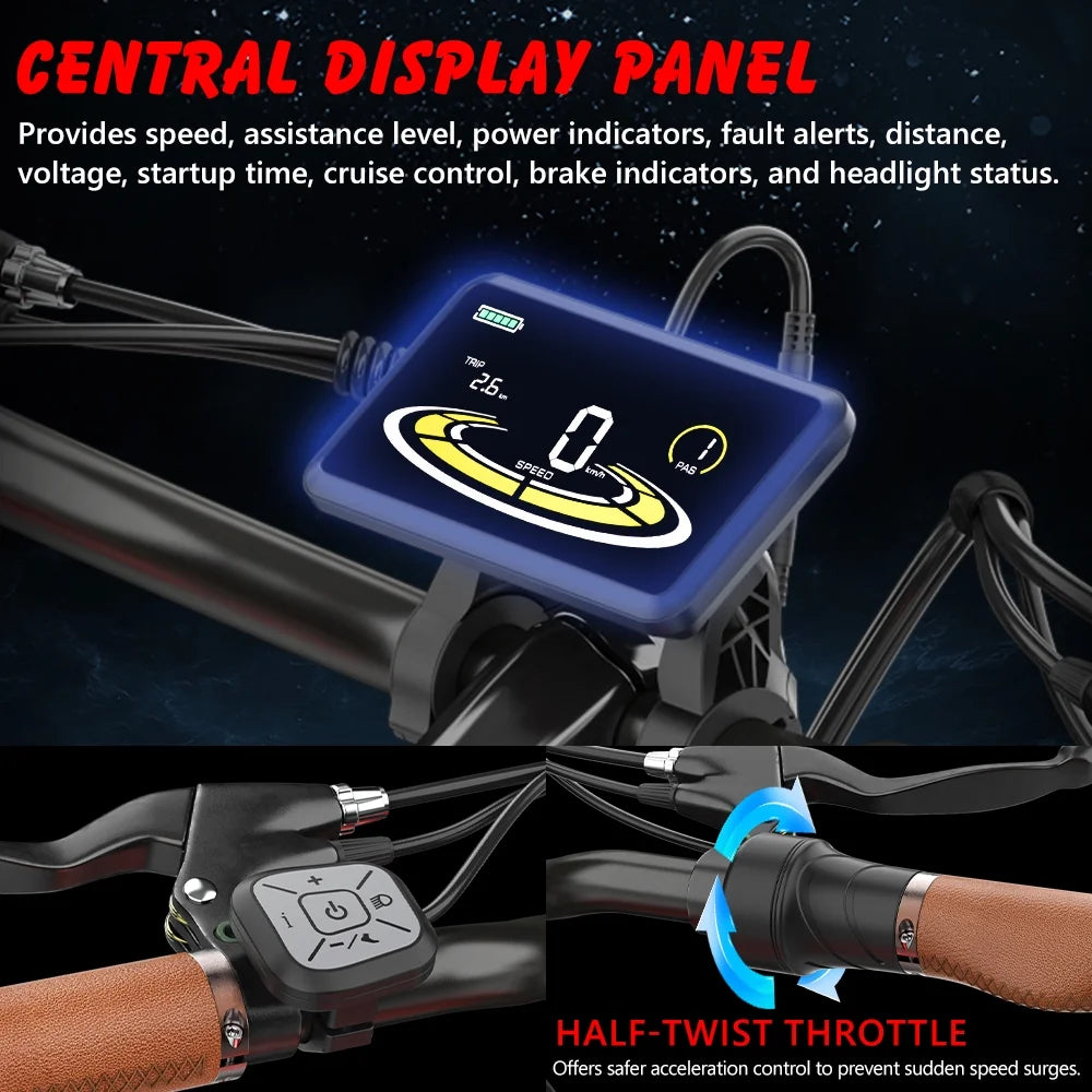 Hidoes B10 Electric Mountain Bike for Men/Woman 1000W Adult Electric Bicycle 20" Fat Tire Off Road E - Product image 16
