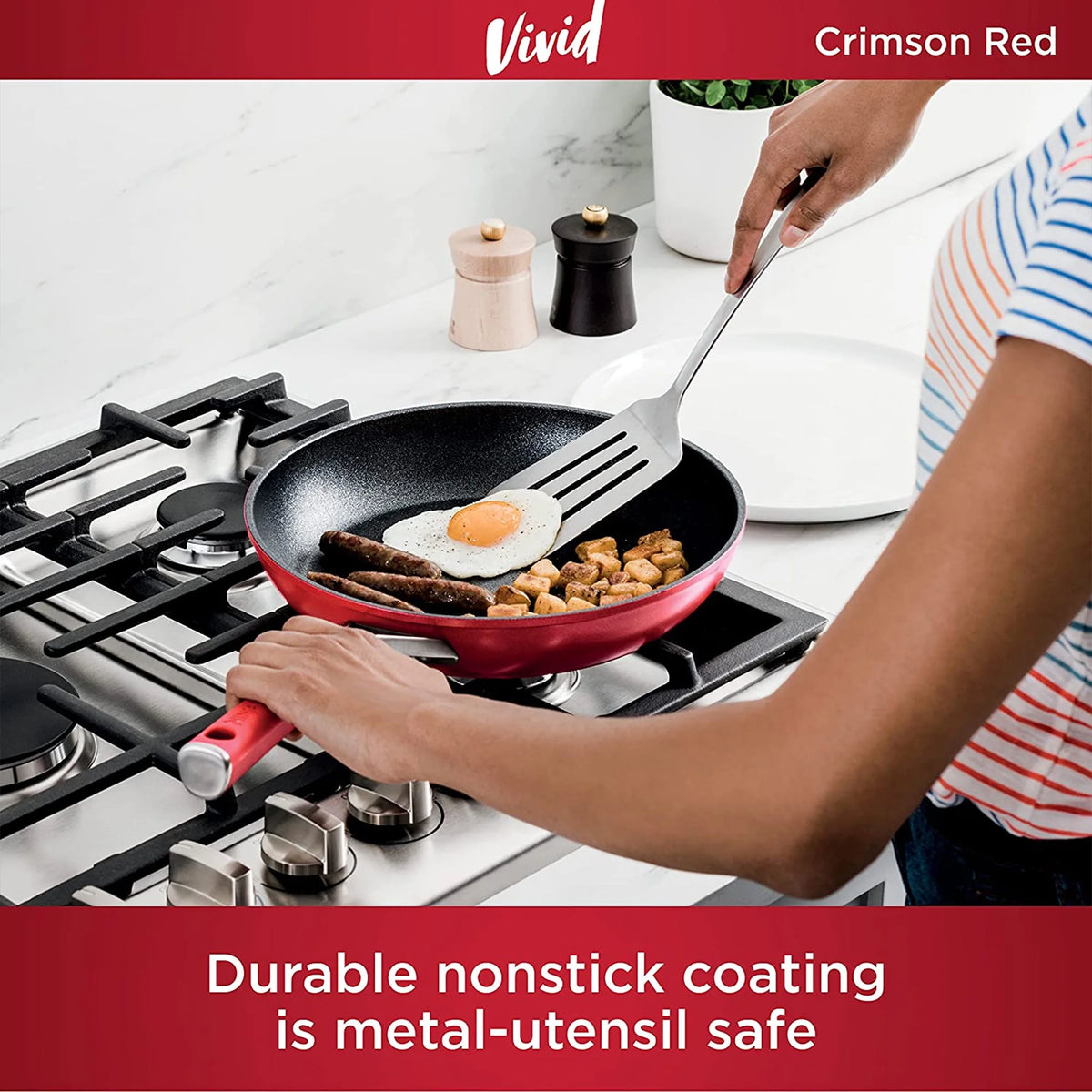 Ninja Foodi Neverstick Vivid Oven Safe 8 Piece Pots and Pans Cookware Set - Product image 3