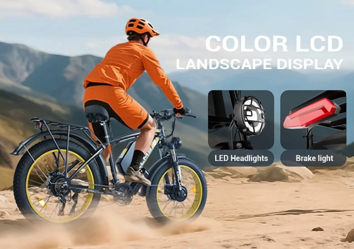 (US in Stock) 5000W Peak Dual Motor Electric Bike for Adults, 60V 25AH Removable Battery Ebike - Product image 10