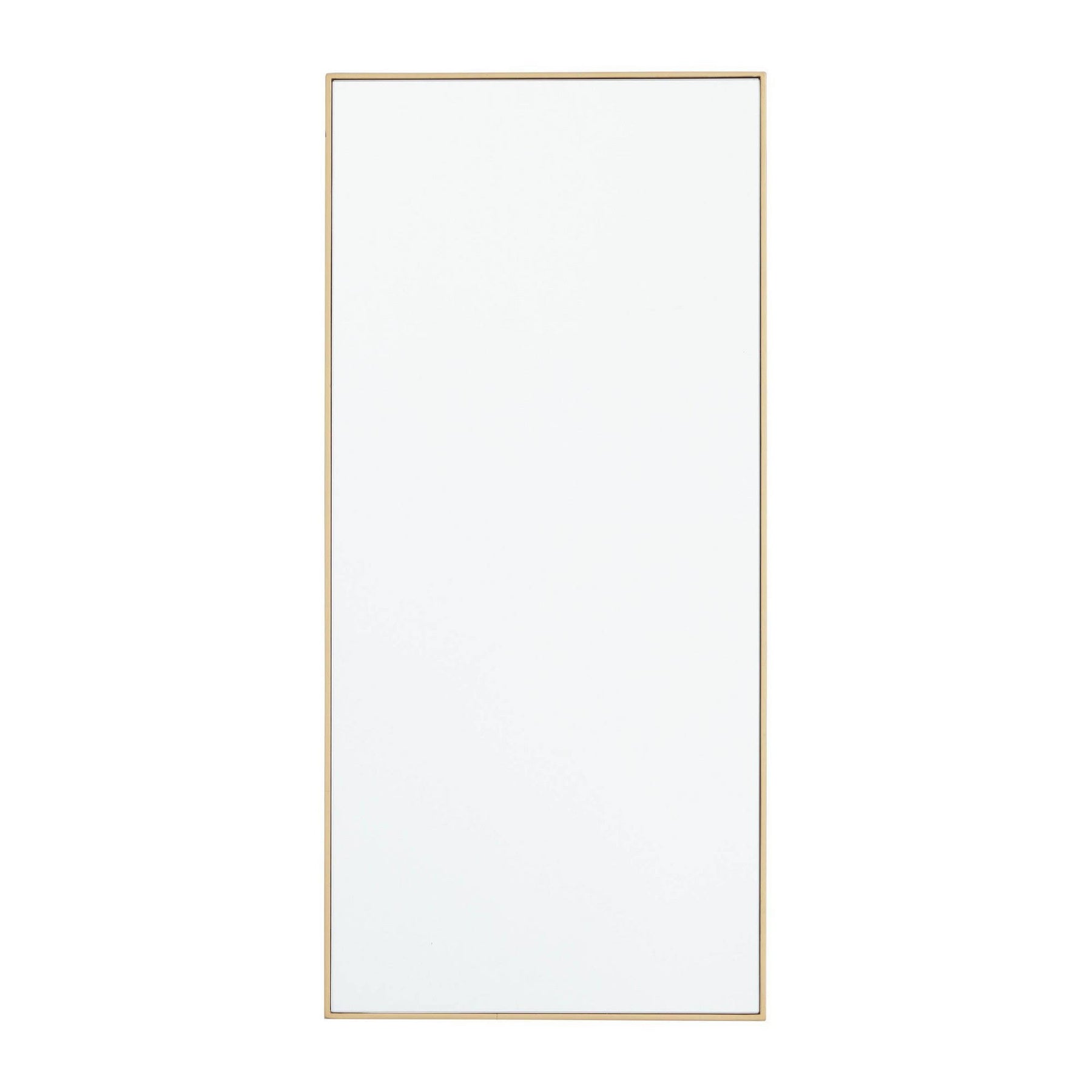 Wood Wall Rectangle Wall Mirror with Thin Frame Gold - Olivia & May - Product image 1