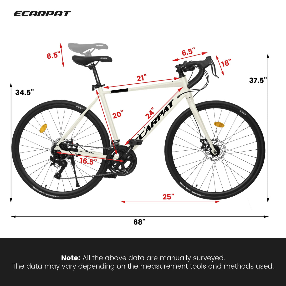 POVANLI 700C Road Bike for Men Women, 16 - Speed Outdoor Bike Disc Brakes - Product image 14