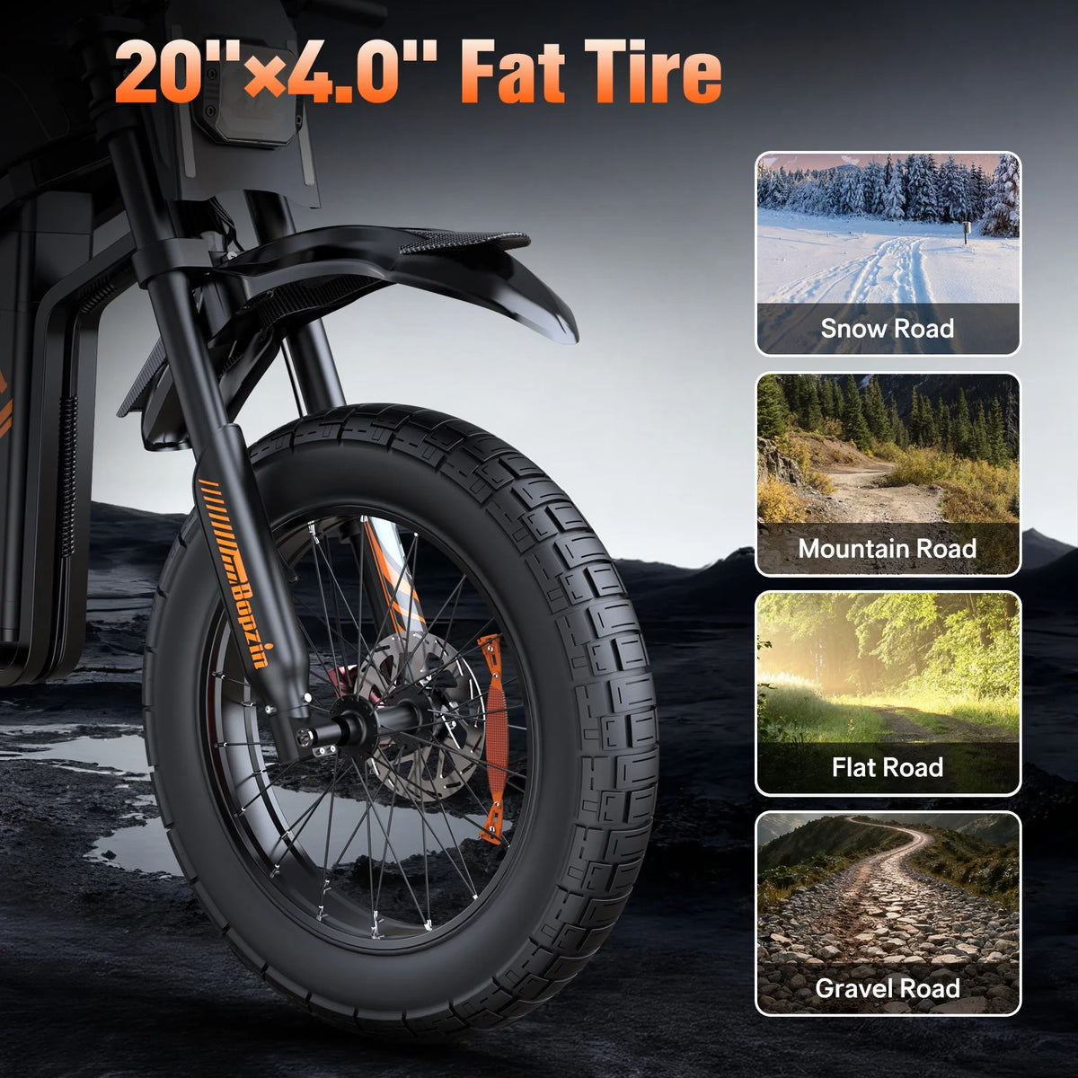Electric Dirt Bike for Adults, 60V 35ah, 3000W 45 MPH & 37 - 68 Miles Electric Motorcycle - Product image 14