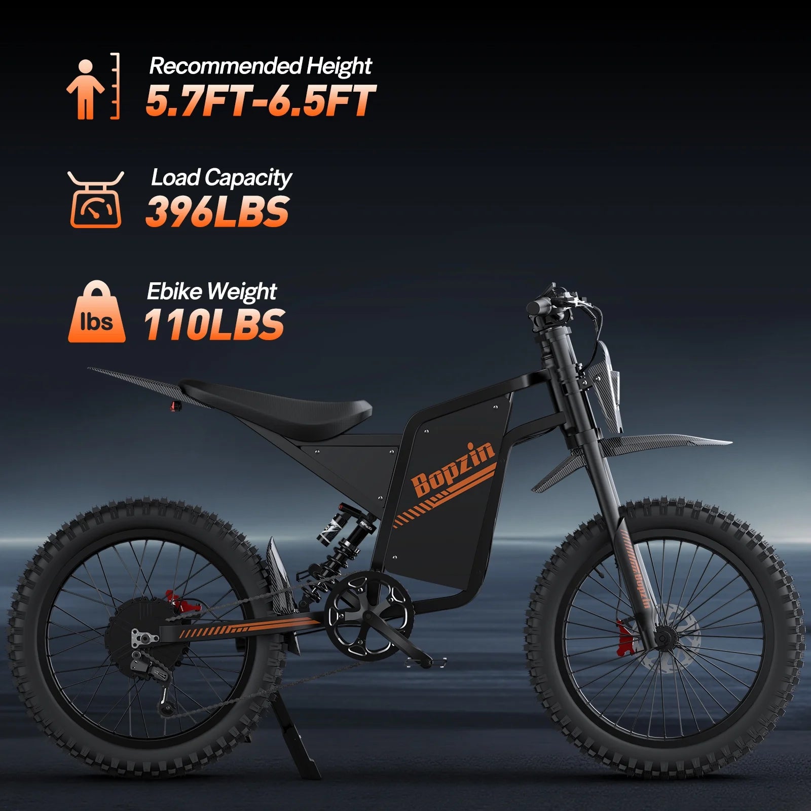 Electric Dirt Bike for Adults, 60V 35ah, 3000W 45 MPH & 37 - 68 Miles Electric Motorcycle - Product image 10