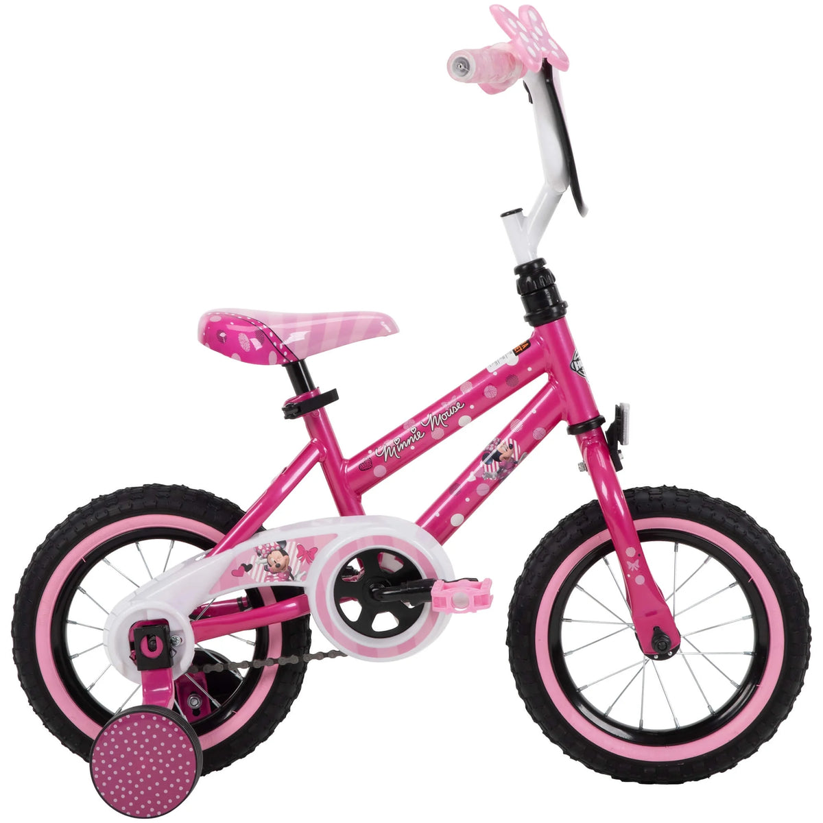 12 In. Minnie Mouse Bike with Training - Wheels for Girl'S, Pink by Huffy - Product image 1