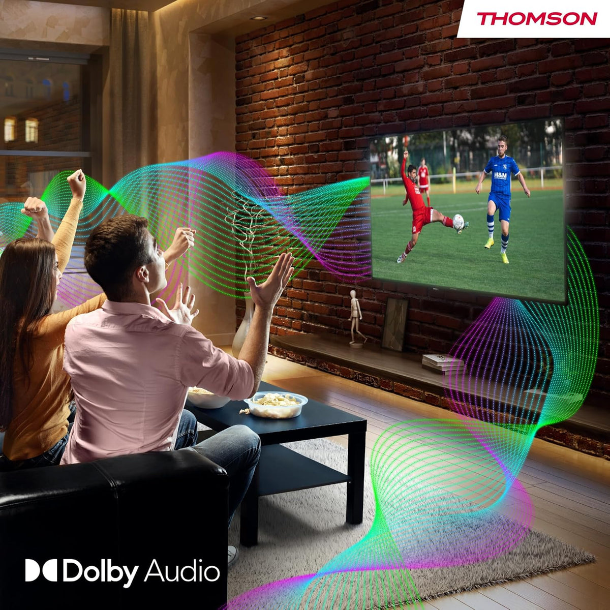 THOMSON 32 Pouces (82 cm) HD LED Fire TV with Alexa voice control AirPlay Triple Tuner (Cable Satellite Antenna) Bluetooth 5.0 HDMI USB ports AV in CI USB - 32HF2S34