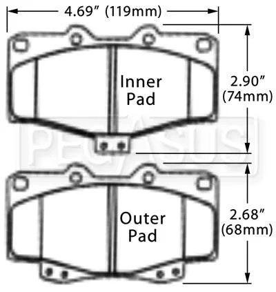 Hawk Performance HB315 Series Brake Pad