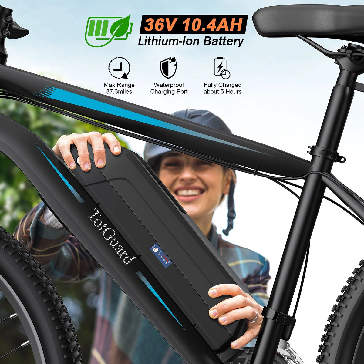 Totguard Electric Bike for Adults, 26" Ebike 350W Adult Electric Bicycles - Product image 26