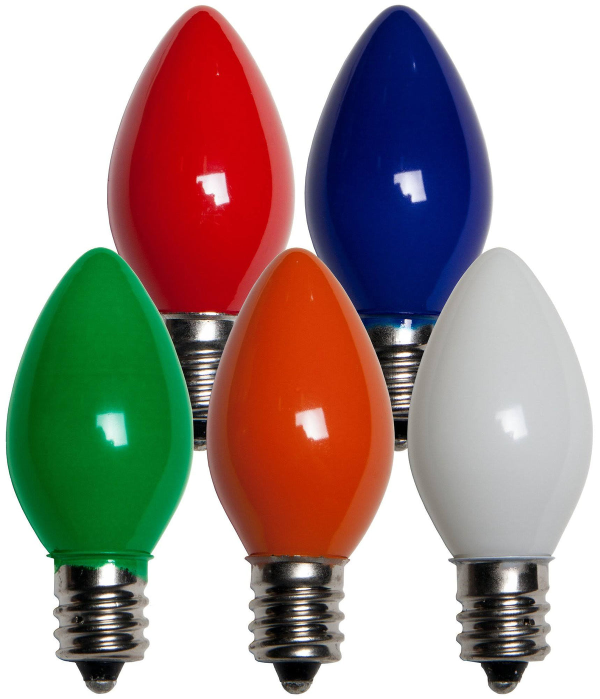 25 Bulbs - C7 Opaque Multicolor, 5 Watt Lamp - Product image 1
