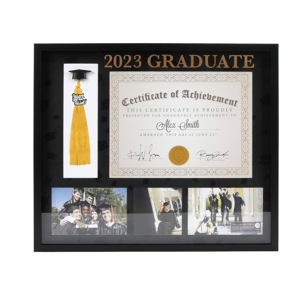2023 Graduate Diploma & Tassel Collage Frame Wall Decor - Product image 1