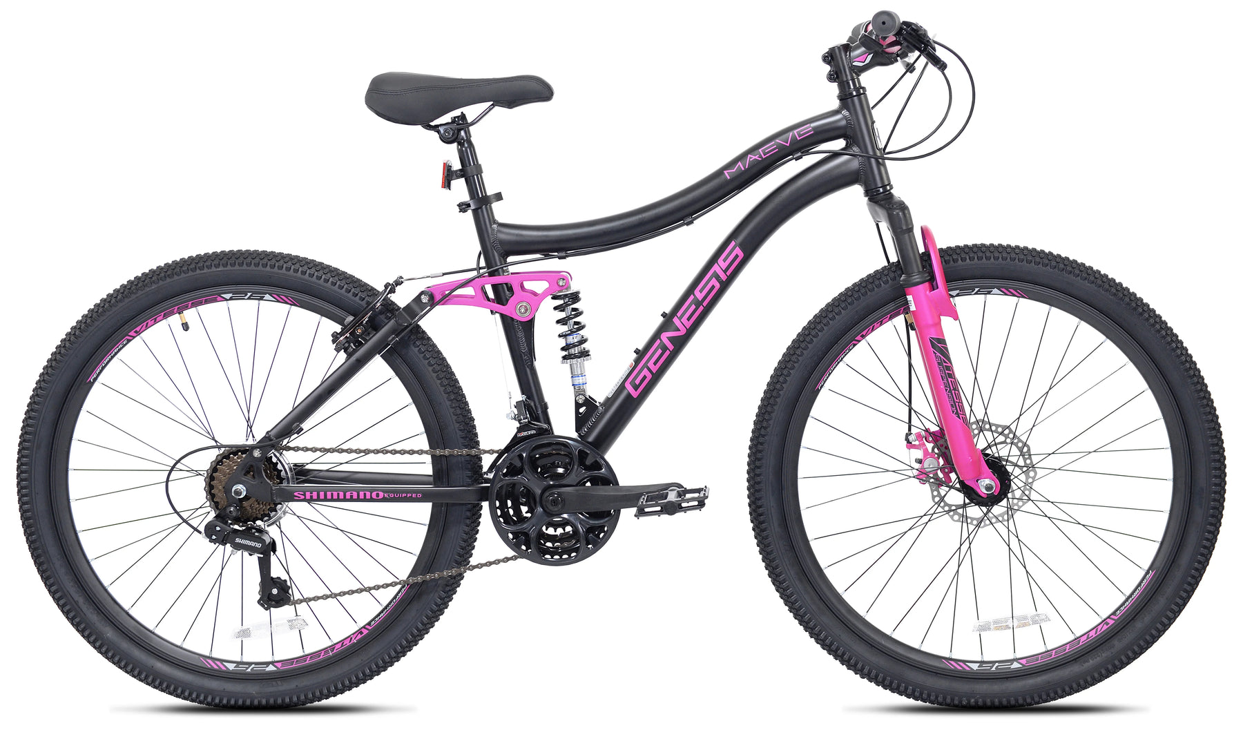 Genesis 26 In. Maeve Women'S Mountain Bike, Black and Pink - Product image 1
