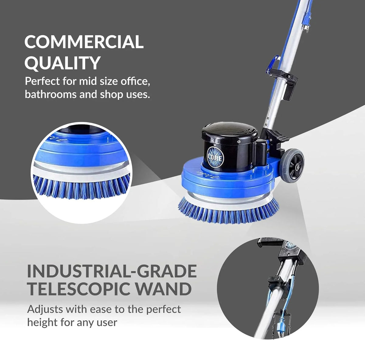 Prolux Core Heavy Duty Commercial Floor Polisher Buffer Scrubber Machine and 5 Pads - Product image 7