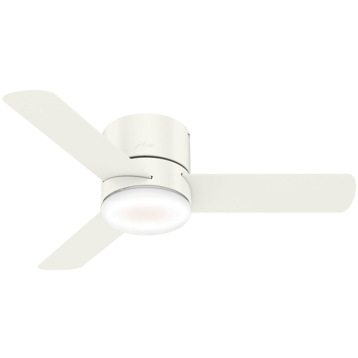 Hunter 44" Minimus Ceiling Fan with LED Light - Fresh White - 59452 - Product image 1