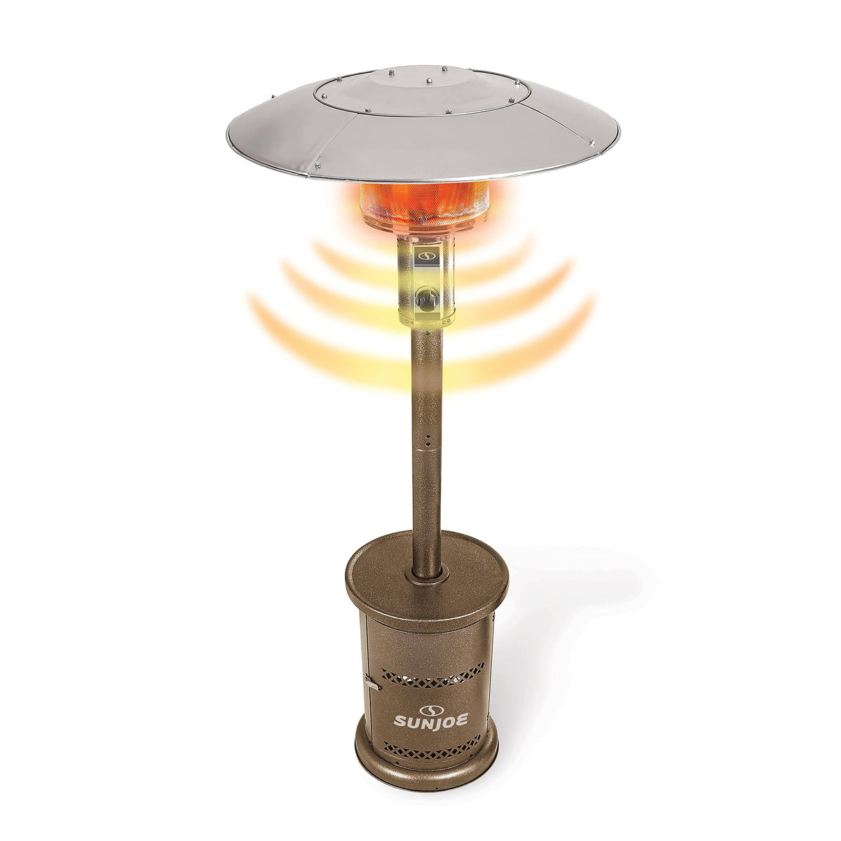 Sun Joe 48, 000 BTU Bronze Outdoor Propane Powered Patio Heater with Wheels - Product image 1
