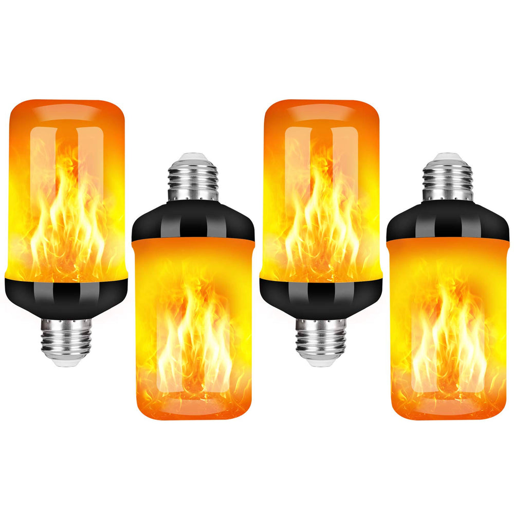 Y- Stop LED Flame Effect Fire Light Bulb - Upgraded 4 Modes Flickering Fire Holiday Light Christmas Decorations
