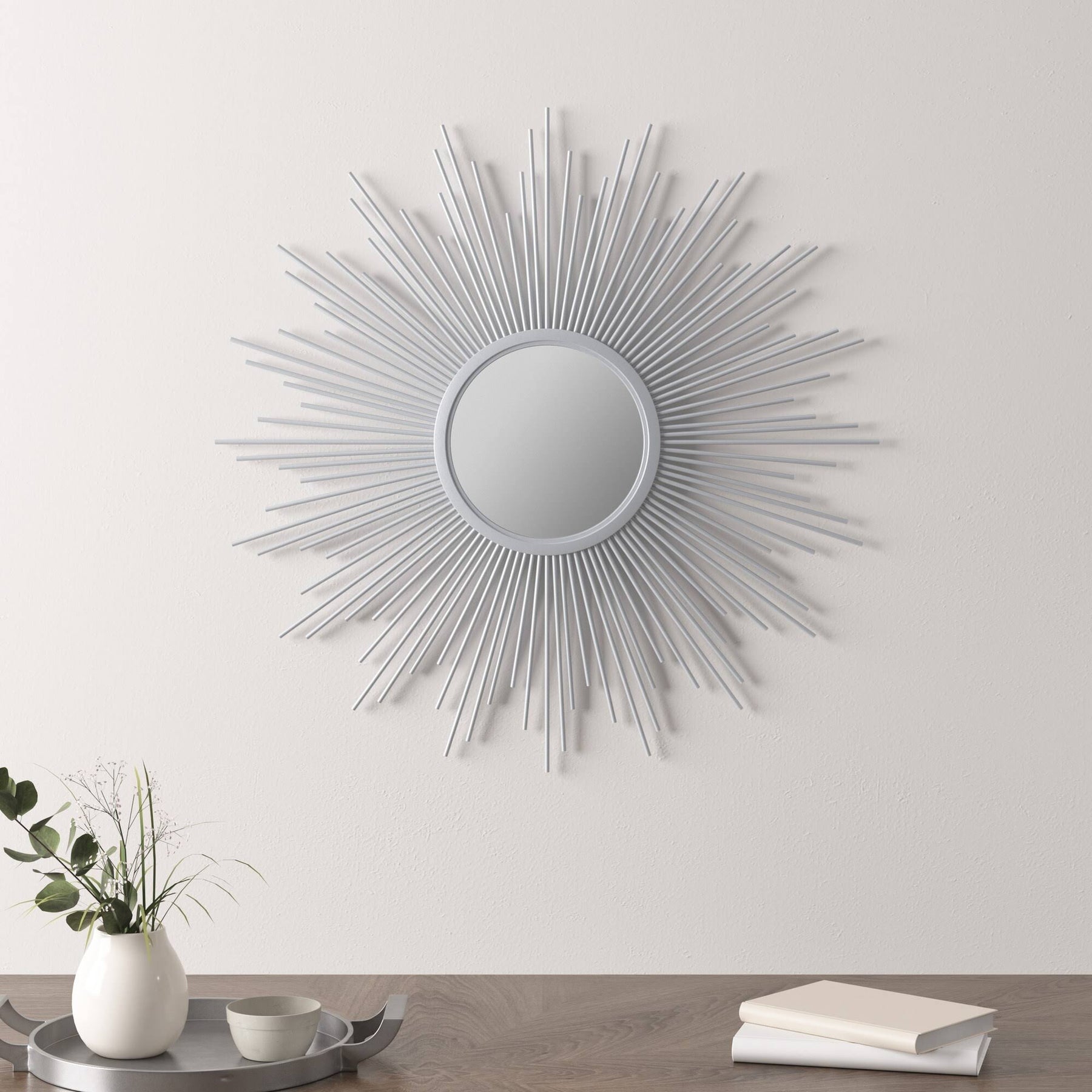 Madison Park Fiore Sunburst Wall Decor Mirror, Silver - Product image 1