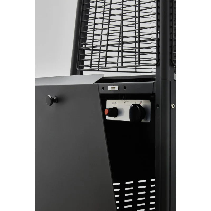 Outdoor gas heating - Pyramid - Black - 13 kW - Favex protective cover -