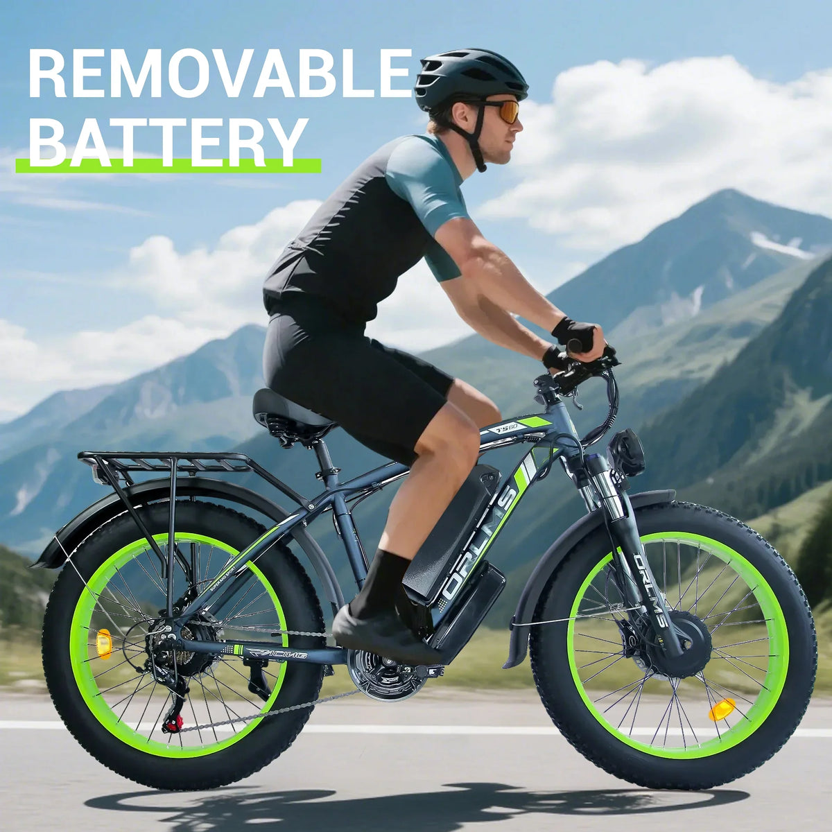 (US in Stock) 5000W Peak Dual Motor Electric Bike for Adults, 60V 25AH Removable Battery Ebike - Product image 29