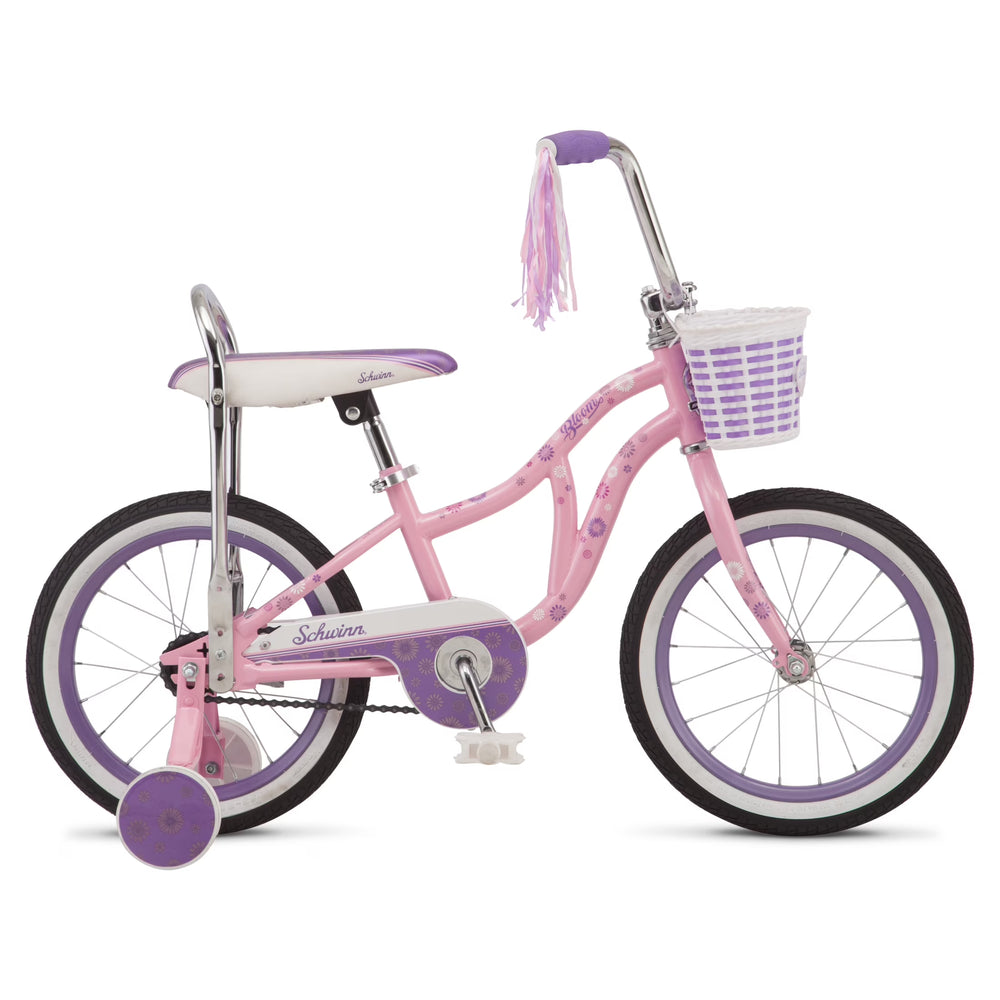 Schwinn Bloom 16 - In. Kid'S Bike with Training Wheels, Pink Child Bicycle