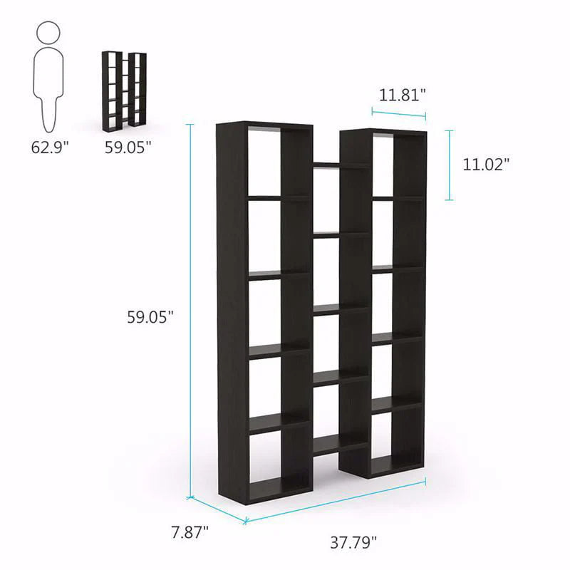 Tribesigns Modern Bookcase, 5 - Shelf Storage Organizer Bookshelf with 14 - Product image 7