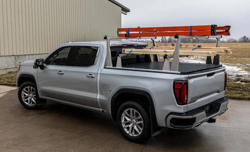 Access 4006040 - ADARAC Al Uprights 26in Vertical Pro Kit (2 Uprights w/1 66in Cross Bar) Silver Truck Rack
