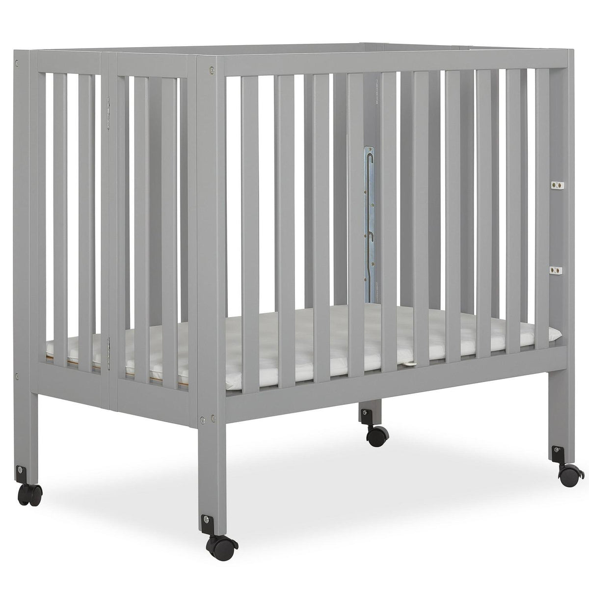 Dream on Me Jett Non - Full Size Folding Crib I Removable Wheels I Modern Nursey I Adjustable Mattress - Product image 1