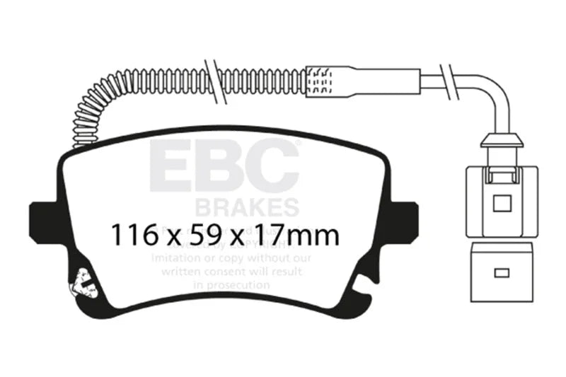 EBC - Rear Redstuff Pad PN DP31470C