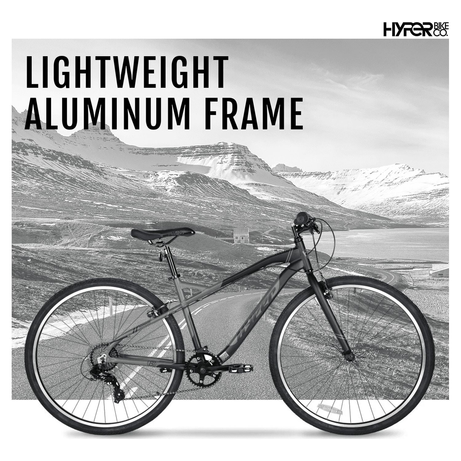 700c Hyper Bicycles Urban Bike for Adults, Gray, Character Group: Urban - Product image 3