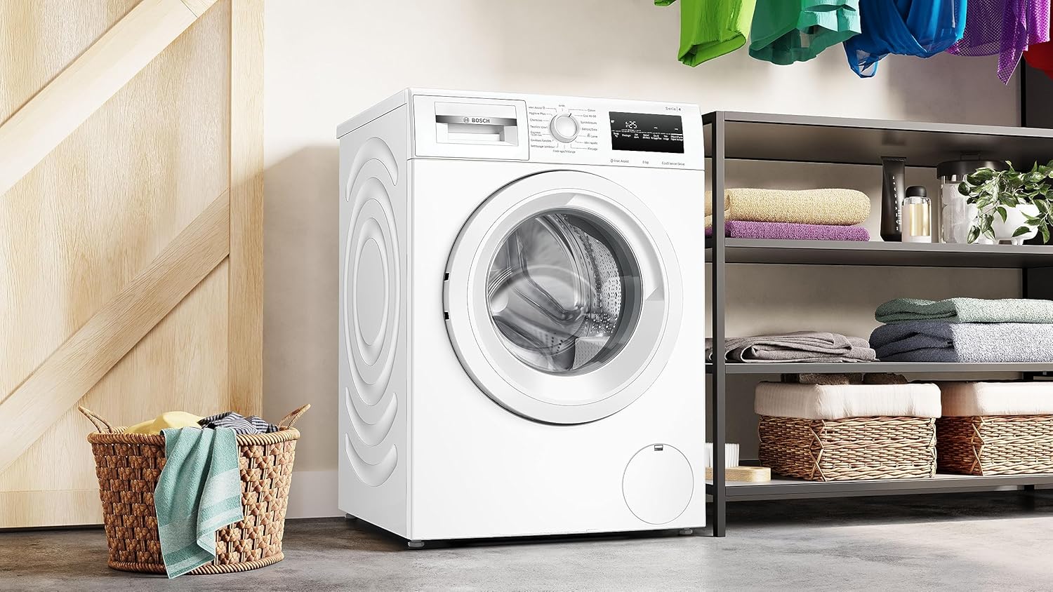 Bosch WAN28258FR, Series 4, Porthole washing machine, 8 kg, 1400 rpm, White