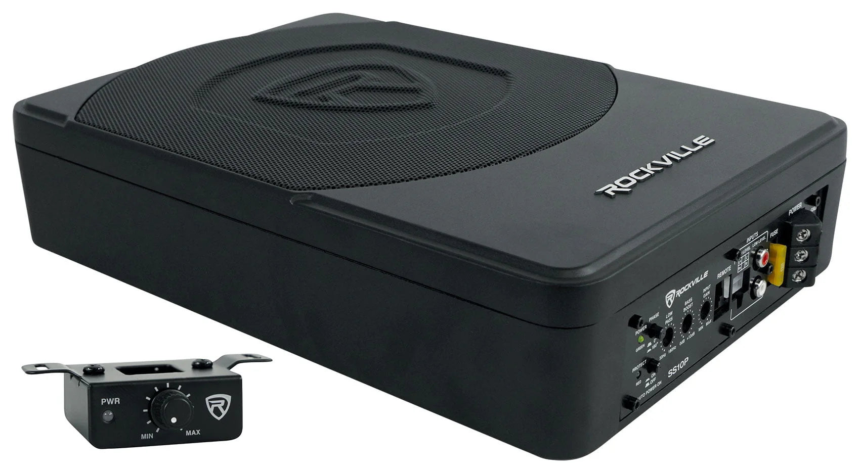 Rockville SS10P 10" 800w Slim Under - Seat Powered Car/Truck Subwoofer Sub+Amp Kit - Product image 5