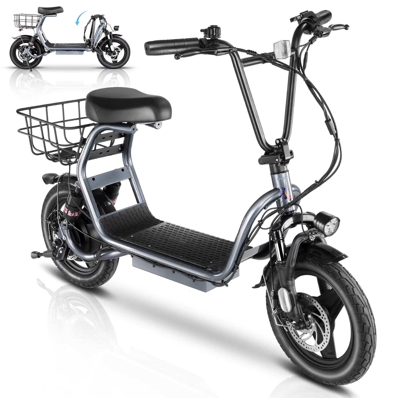 SANOPY 350W Electric Scooter with Seat for Adults, 15 Miles Range 20 Mph, 36V 5.2ah Battery Moped - Product image 7