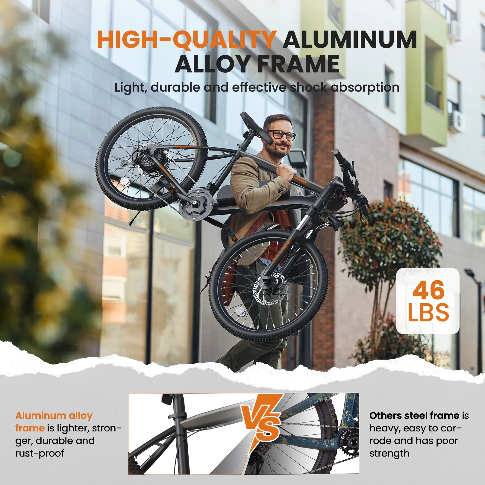 Totguard Electric Bike for Adults, 26" Ebike 350W Adult Electric Bicycles - Product image 21
