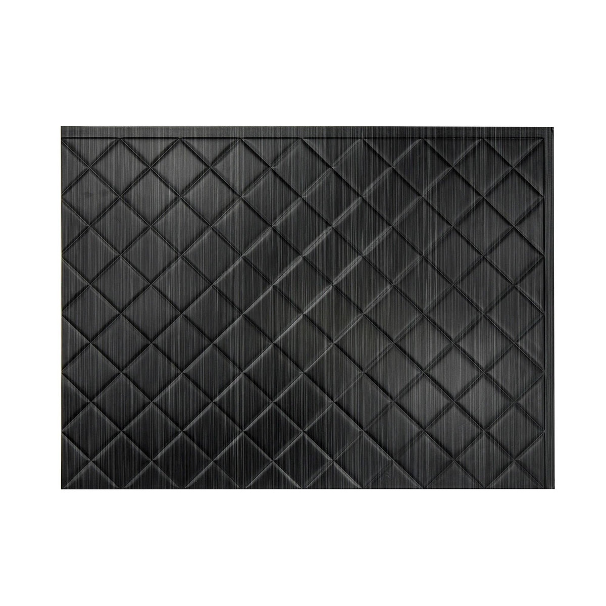 Fasade Quilted Decorative Vinyl Backsplash Panel - 5 Pack - Brushed Onyx PB5442 - Product image 1
