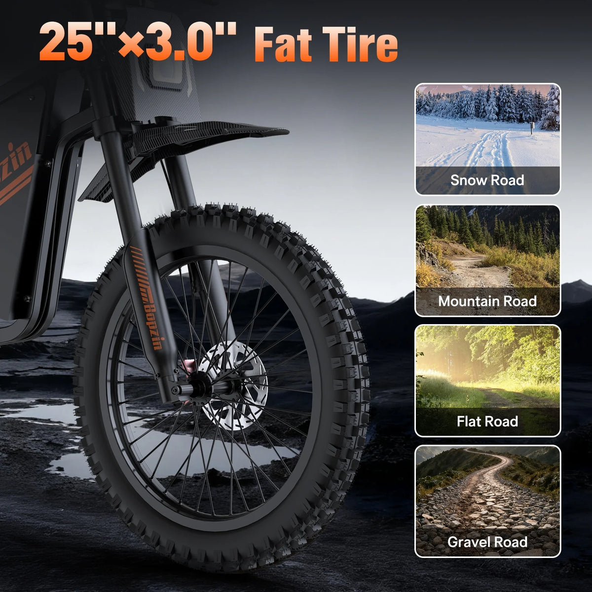 Electric Dirt Bike for Adults, 60V 35ah, 3000W 45 MPH & 37 - 68 Miles Electric Motorcycle - Product image 4