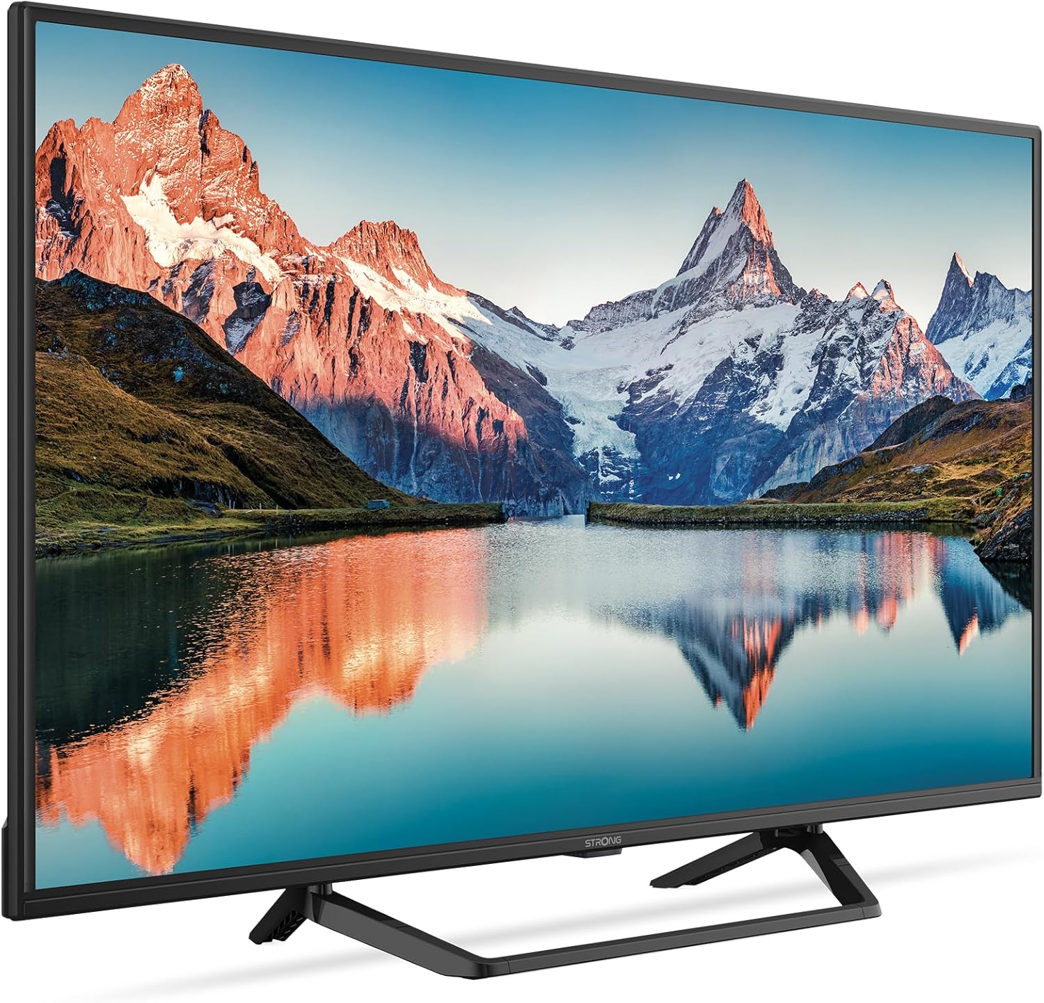 STRONG - 40 Inch (100 cm) Full HD Television SRT40FF2003C - Exceptional Image Quality - Integrated Triple Tuner - 3 HDMI Ports (1 Arc) + 2 USB + AV Ports + Antenna/Sat Socket - Black