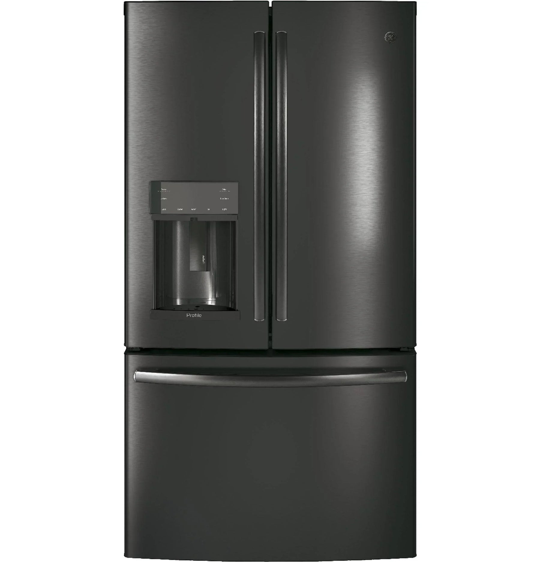Appliances PFE28KBLTS 36 Inch French Door Refrigerator Black Stainless Steel - Product image 1