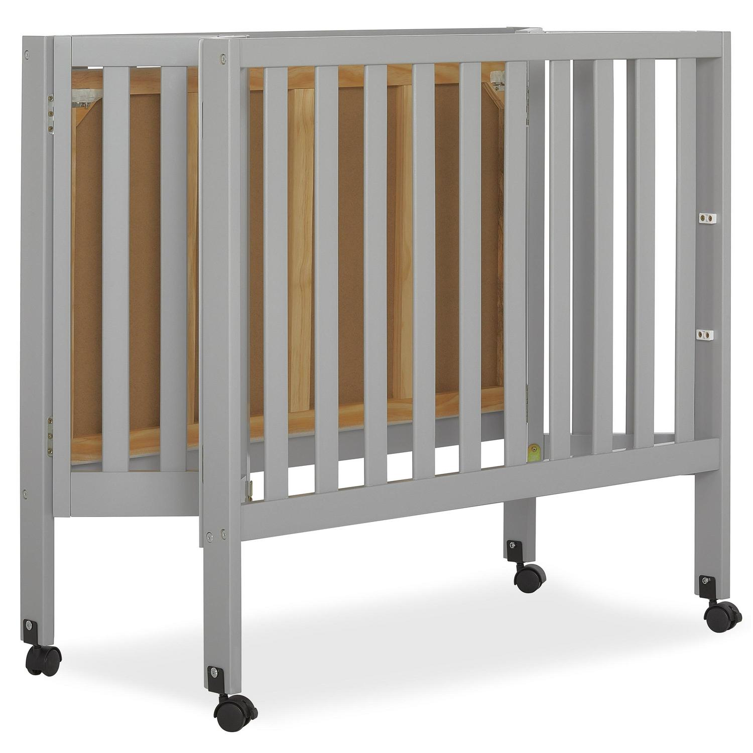 Dream on Me Jett Non - Full Size Folding Crib I Removable Wheels I Modern Nursey I Adjustable Mattress - Product image 4