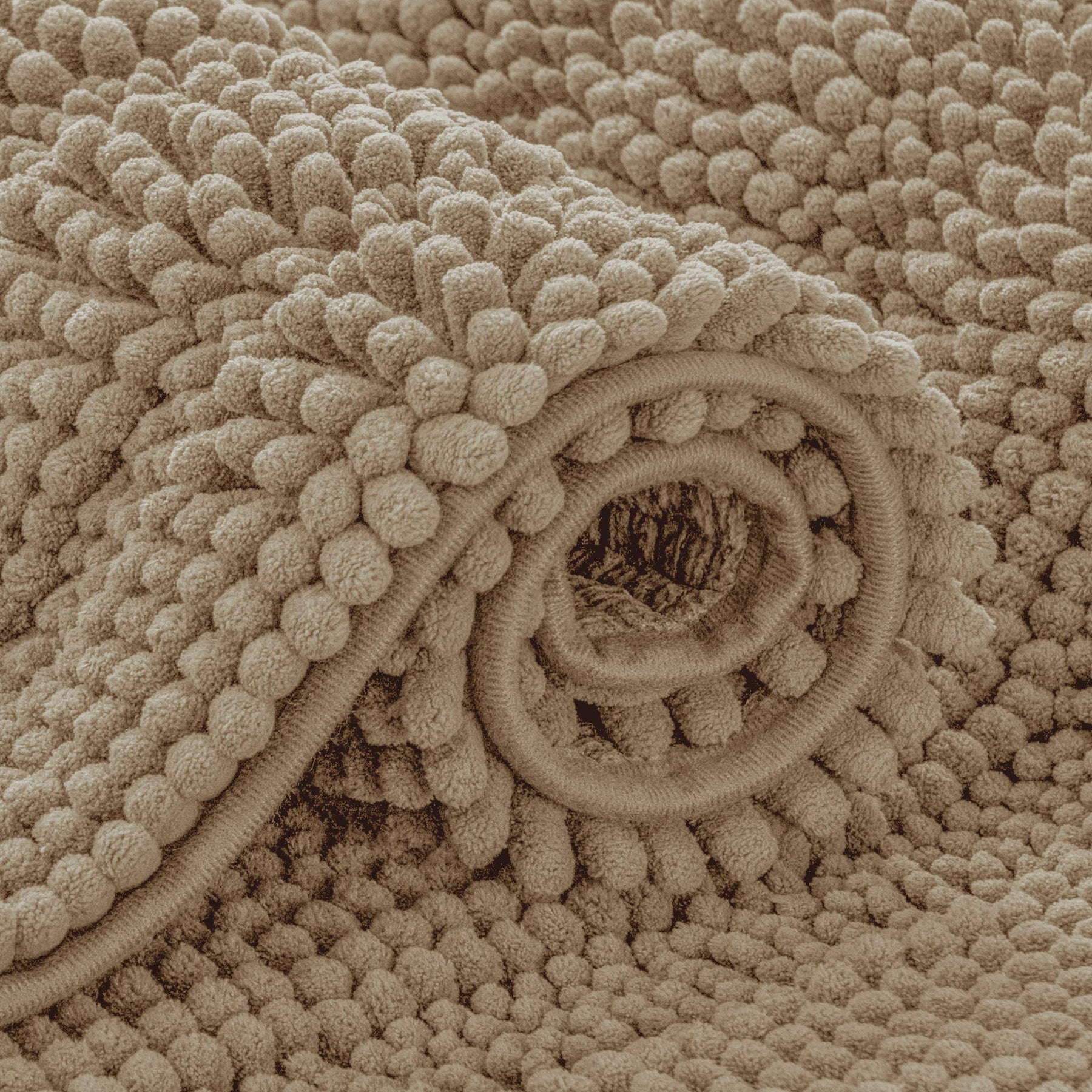 Subrtex Bathroom Rugs Chenille Bath Rug Striped Plush Bath Mat Soft Rugs for Bathroom Water Absorbent - Product image 1