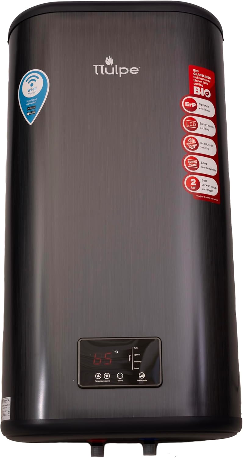 TTulpe Shadow 50-V 50 liters vertical flat water heater wifi