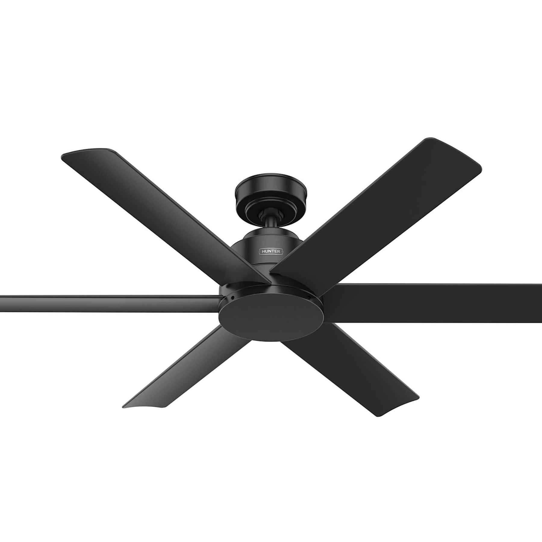 Hunter Kennicott 52" Outdoor Ceiling Fan - Matte Black - 51180 - Product image 1