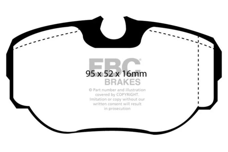 EBC - Rear Greenstuff Pad PN DP61038
