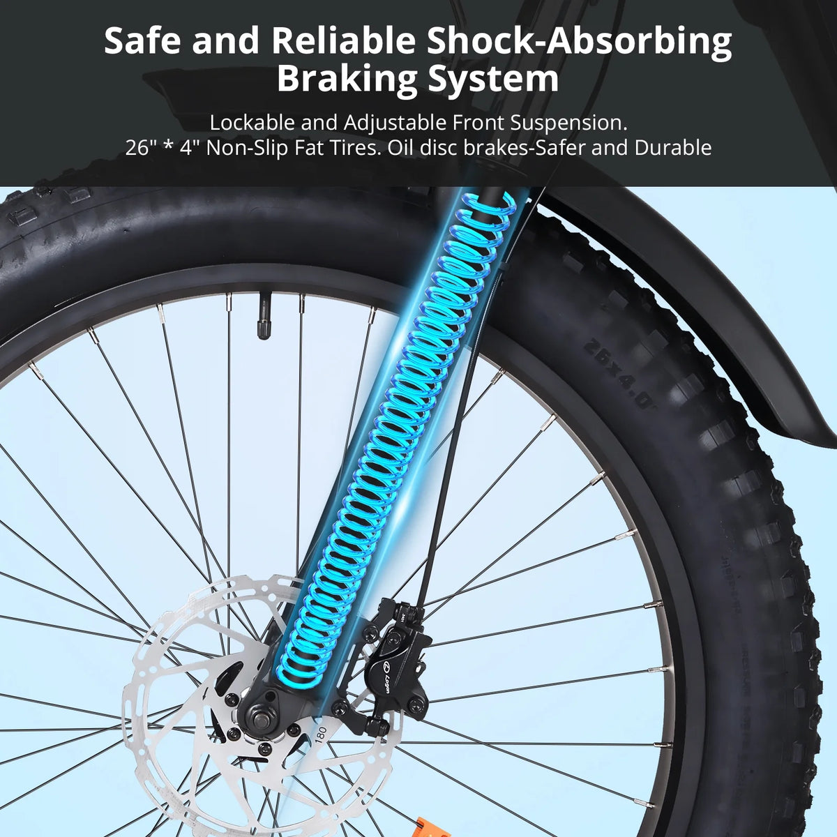 Electric Bike for Adults, 1000W E Bikes for Men, 26" Fat Tire Electric Bikes, 48V 17.5AH Battery, 28MPH - Product image 2