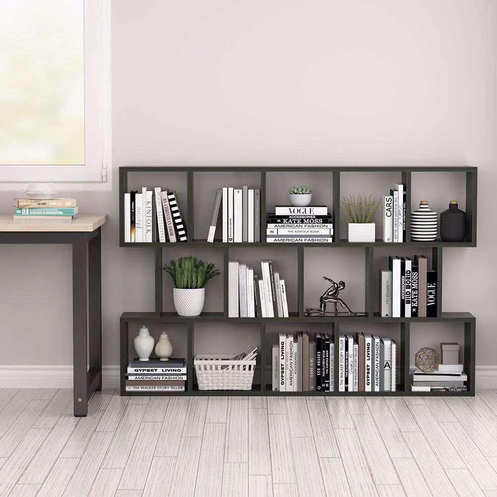 Tribesigns Modern Bookcase, 5 - Shelf Storage Organizer Bookshelf with 14 - Product image 2