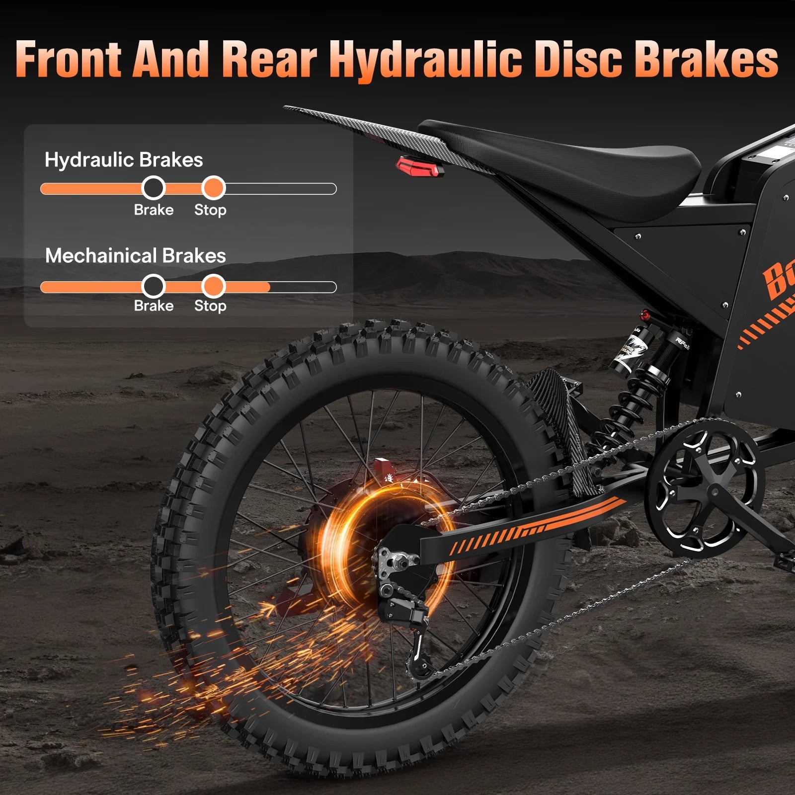 Electric Dirt Bike for Adults, 60V 35ah, 3000W 45 MPH & 37 - 68 Miles Electric Motorcycle - Product image 6